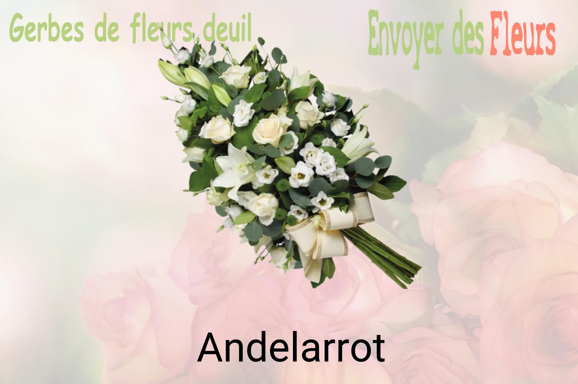 Gerbe de fleurs de deuil livrée à Andelarrot